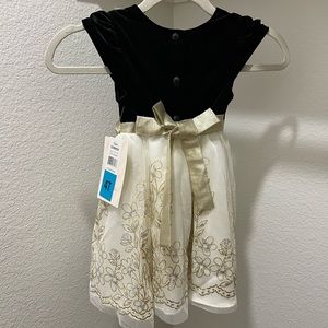 Black and Gold Dress for Toddler